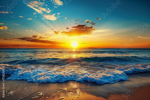 Sunset Serenade A Glorious Glimpse of the Sun's Last Hurrah Generative AI