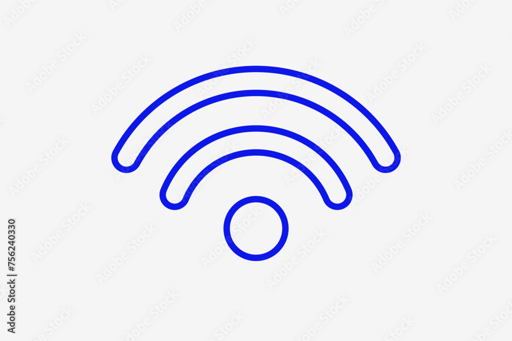 wifi illustration in line style design. Vector illustration. wifi illustration in line style design. Vector illustration.