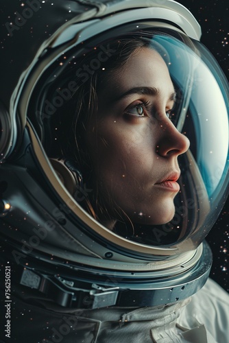 Portrait einer Astronautin 