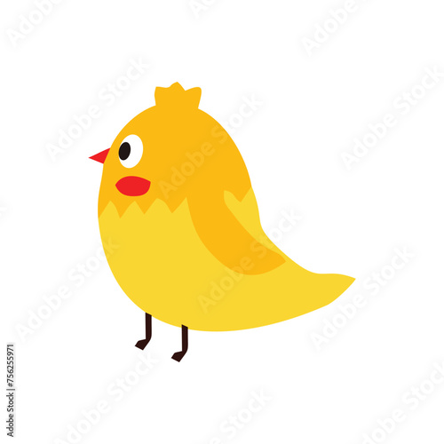Cute chicken icon logo vector isolated on white background for your web and mobile app design. resources graphic element design animal, nature and environmental themes