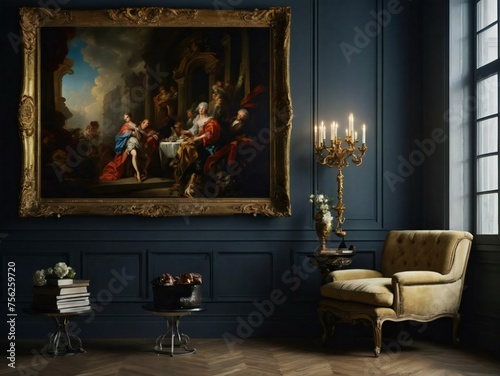Baroque style painting Generative AI