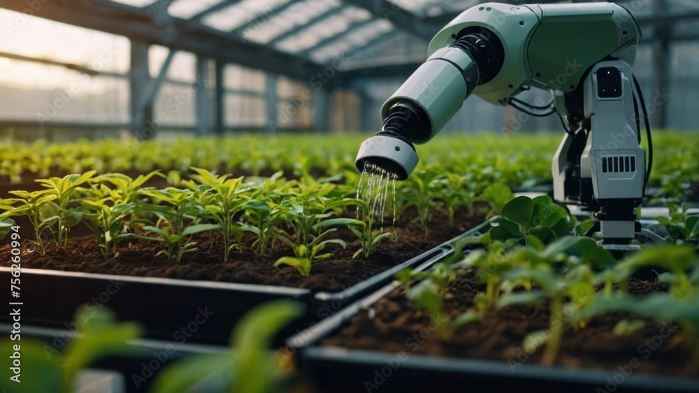 Smart Agriculture Innovation Automated Robotic Arm Watering Plants Smart Agriculture Innovation Automated Robotic Arm Watering Plants