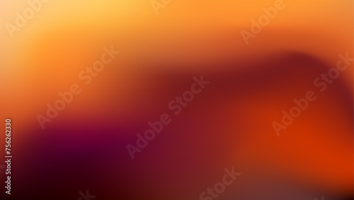 Dramatic Sunset Mountain Silhouette with Cloudy Sky Background