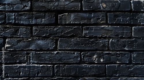 black brick wall pattern for textured background