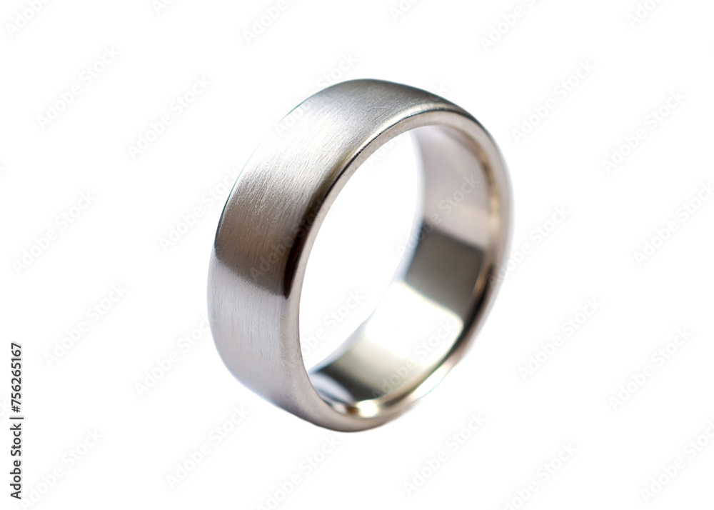 Silver ring isolated on transparent background. Silver ring isolated on transparent background.