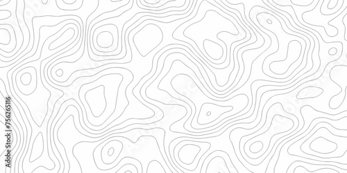 Abstract Lines Topographic contour lines vector map seamless pattern. Geographic mountain relief. Abstract lines background. Contour maps. Vector illustration, Topo contour map design.
