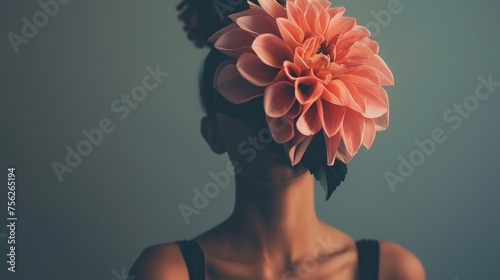 A woman with a flower on her head © xartproduction