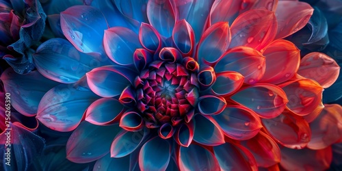 A colorful flower with unusual_colors photo