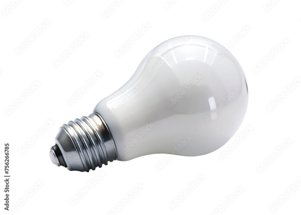 Realistic light bulb isolated on transparent background. Realistic light bulb isolated on transparent background.