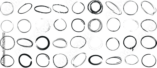 doodle grunge circle vector set, hand drawn doodle circle, sketch style, logo, branding, stamp texture, uneven, irregular shapes, isolated, white background, design element, illustration, graphic art
