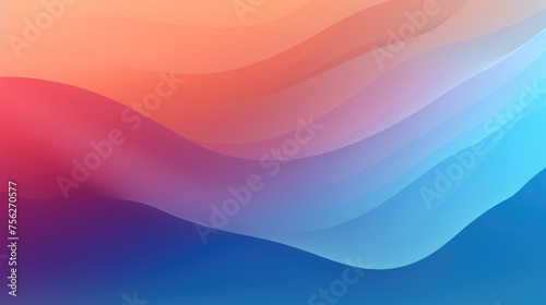 Abstract blue to pink gradient wave design.