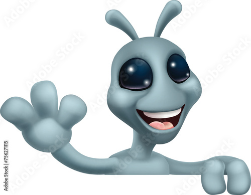 An alien grey or gray fun c...