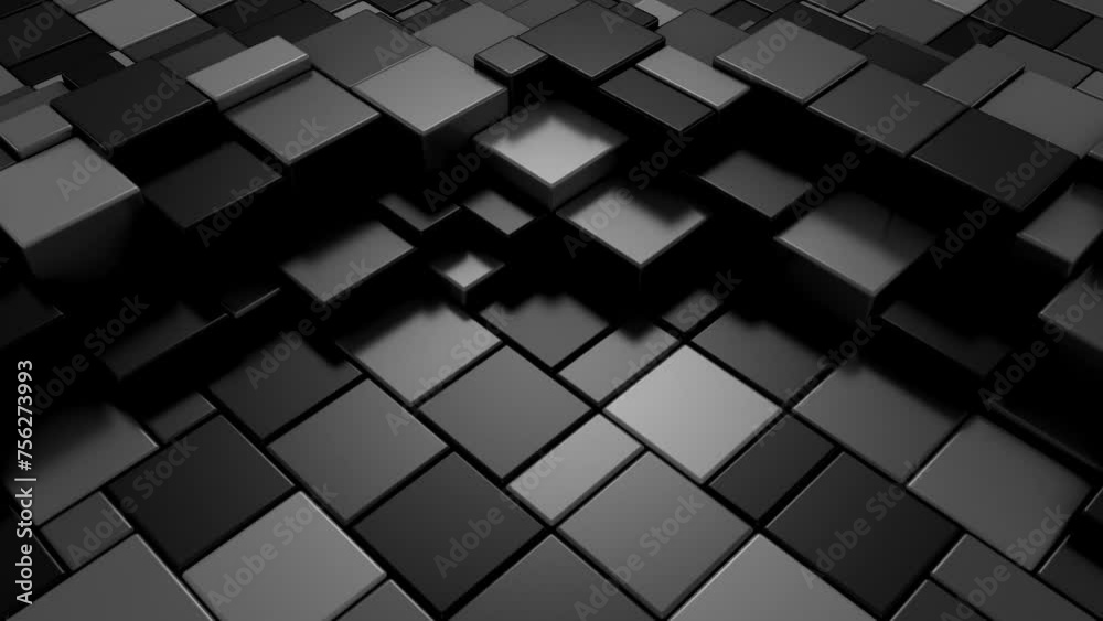 Geometric Shapes Form a Wave. Abstract motion, two color, 3d rendering, 4k resolution
Geometric Shapes Form a Wave. Abstract motion, two color, 3d rendering, 4k resolution