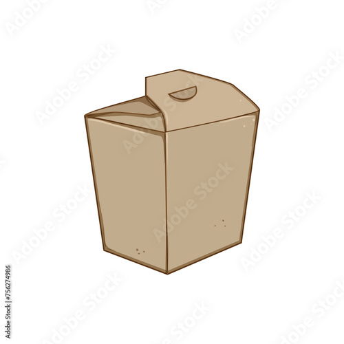 sale food box to go cartoon. people brand, take paper, away lunch sale food box to go sign. isolated symbol vector illustration