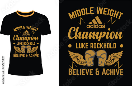 MMA Champion T-Shirt Design