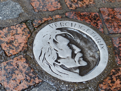 Obraz na plátne Inscription au sol Vercingétorix