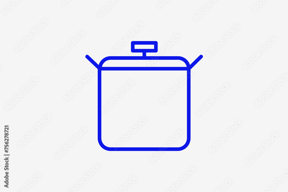 Obraz premium pot illustration in line style design. Vector illustration.