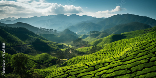 Mountain tea plantation © Kokhanchikov