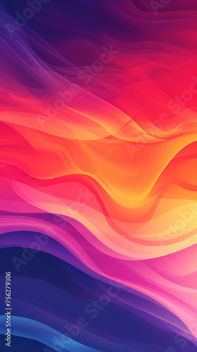 Colorful gradient, vertical wallpaper for a smartphone