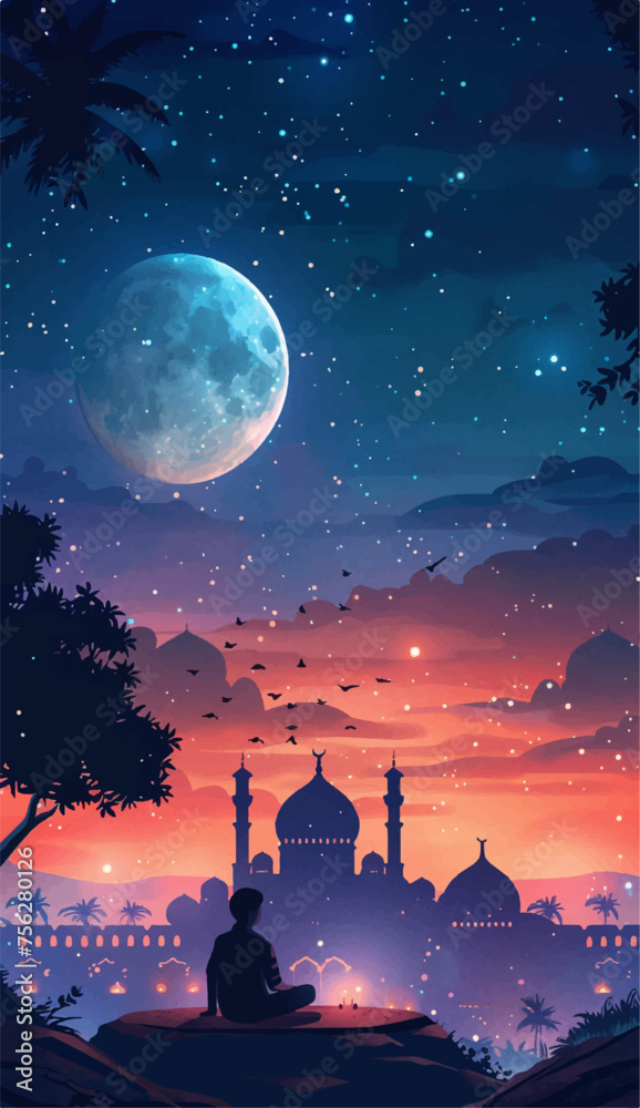 Holy ramadan kareem moon month 06