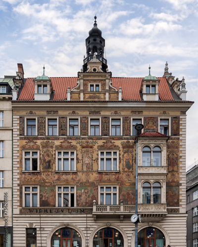 Stunning exterior of a historic structure in Prague.