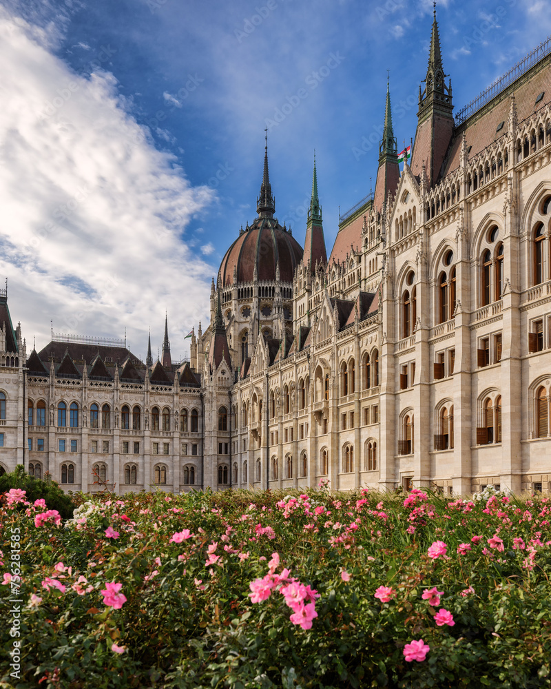 Majestic Hungarian Parliament Building in Budapest.