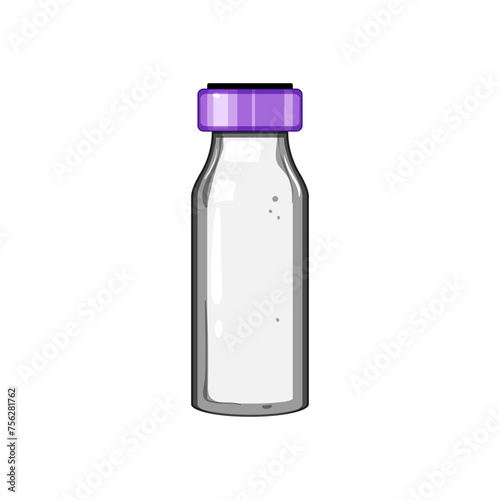 vial medical ampule cartoon. ampoule mockup, glass vaccine, stethoscope doctor vial medical ampule sign. isolated symbol vector illustration