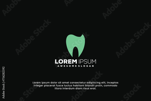 modern professional dentist logo vector template