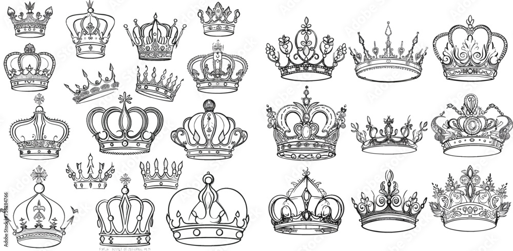 Fellow crowned heads tiara sketch Fellow crowned heads tiara sketch