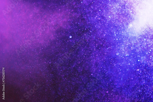 cosmic dust blue purple abstract background