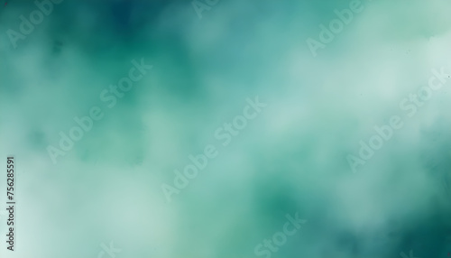 blue green watercolor , grainy noise grungy spray texture color gradient rough abstract retro vibe background shine bright light and glow , template empty space  © Kovalova Ivanna