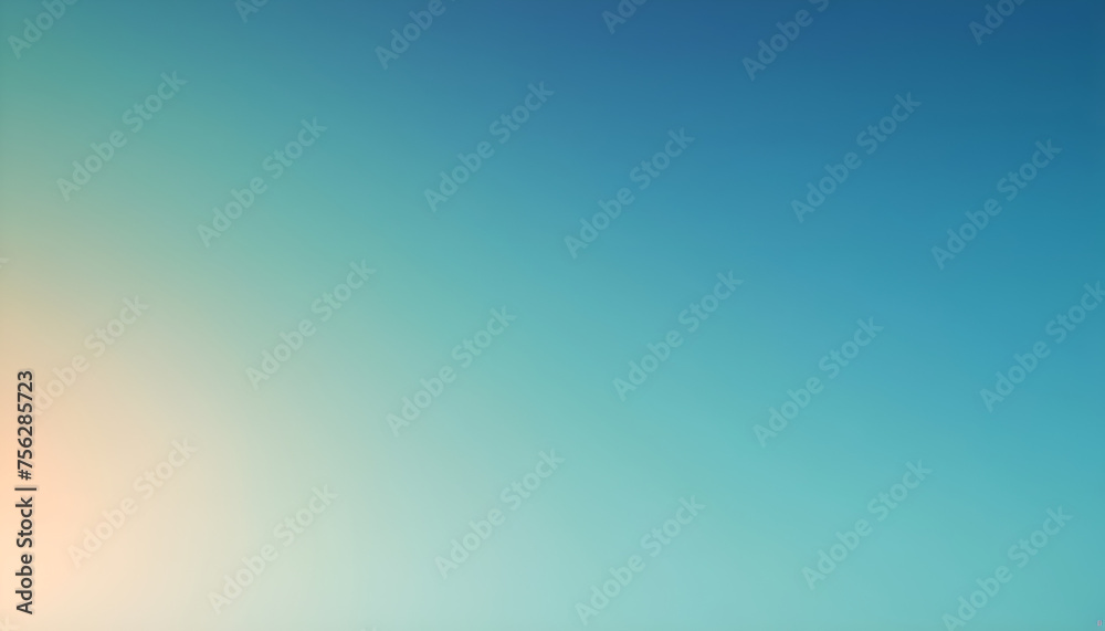 Obraz premium blue sea sky , color gradient rough abstract background shine bright light and glow template empty space , grainy noise grungy texture