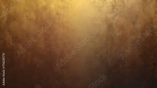 brown yellow gold , color gradient rough abstract background shine bright light and glow template empty space , grainy noise grungy texture
