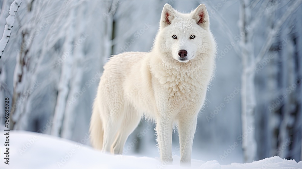 Naklejka premium Husky dog. Generative AI