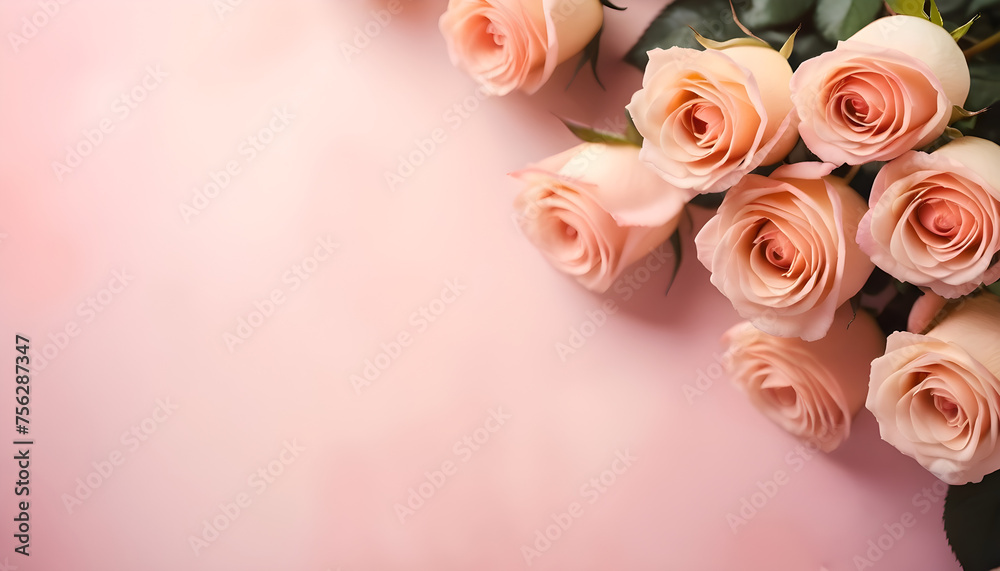 Mother Day and Women Day Abstract Background with Roses and Copyspace Mother Day and Women Day Abstract Background with Roses and Copyspace