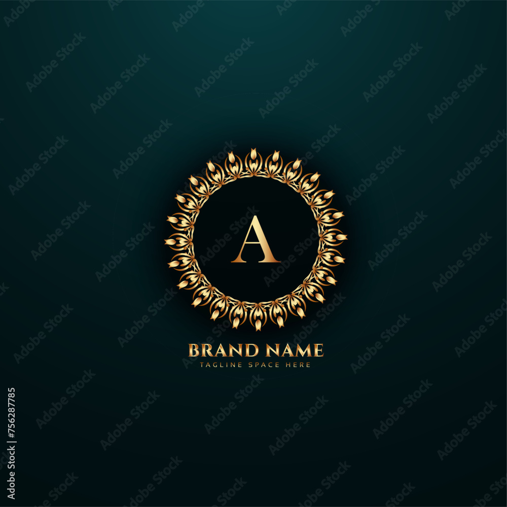 Fototapeta premium creative initial latter a logo design with modern business vector template creative isolated a monogram logo design
