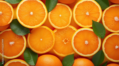 Oranges background. Generative AI
