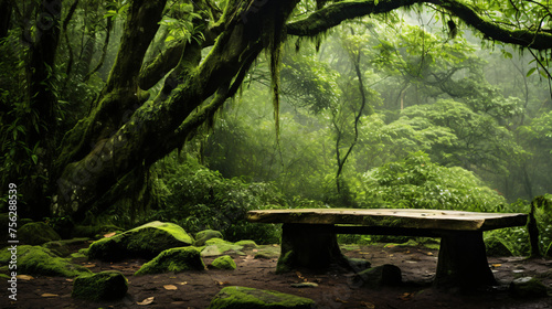 Monsoon rainforest full of green nature 