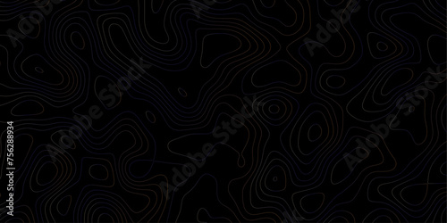 Black topography vector curved reliefs,soft lines map background.terrain path topography.geography scheme vector design,strokes on,wave paper terrain texture. 