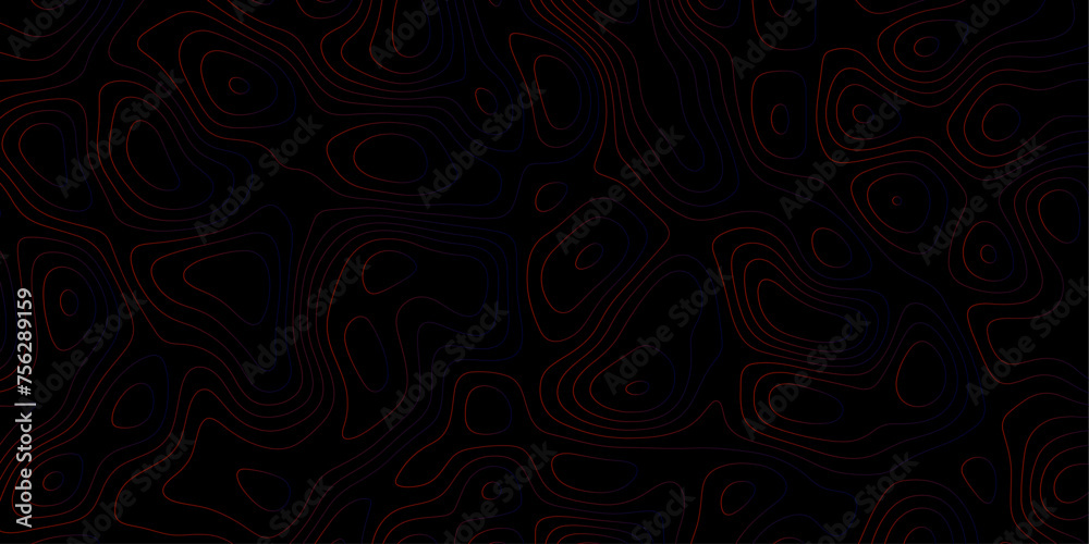 Black round strokes,earth map soft lines topographic contours strokes on topography vector.desktop wallpaper vector design wave paper abstract background.topology.
