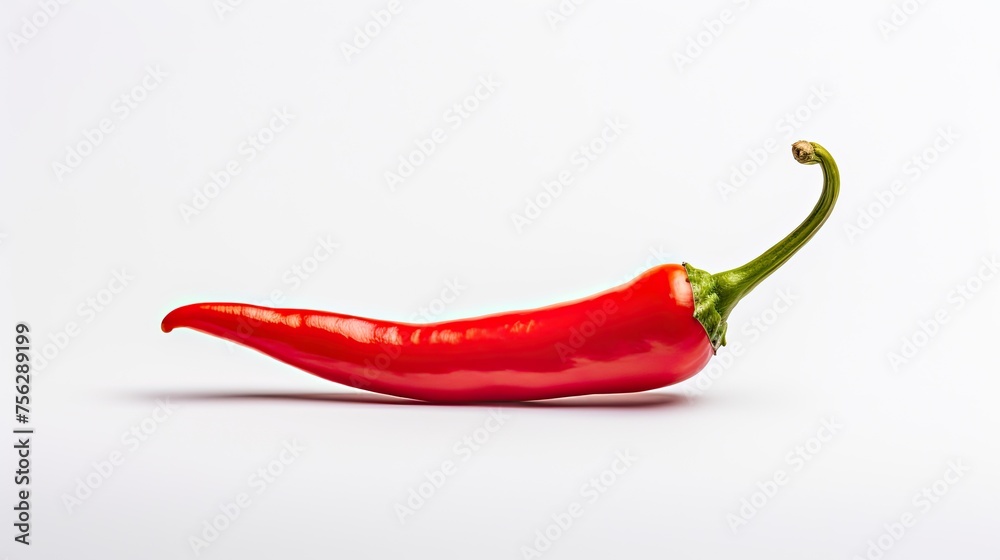 Red chili pepper isolated. Generative AI Red chili pepper isolated. Generative AI