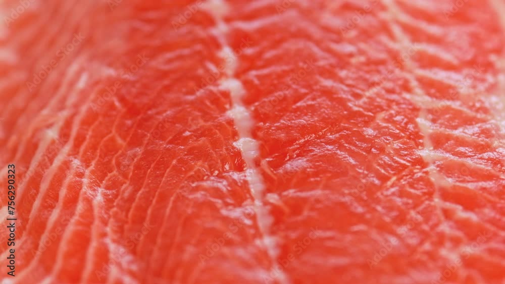 Red fish fillet close-up. Salmon. Red fish fillet close-up. Salmon.