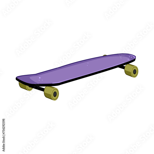 r skate board cartoon. retro wheel, print sketch, side emblem r skate board sign. isolated symbol vector illustration