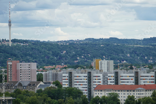 Panoramic view of Dresden Neustadt