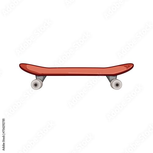 print skate board cartoon. sketch side, emblem graphic, sport kid print skate board sign. isolated symbol vector illustration