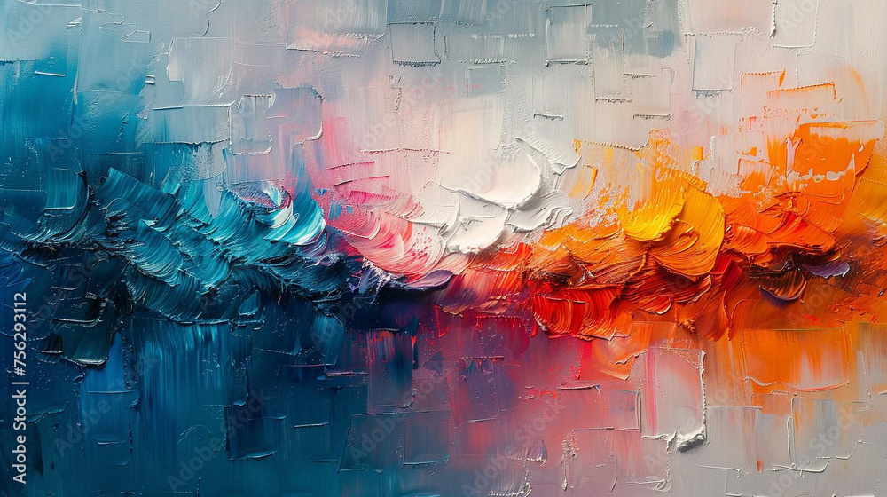 Fototapeta premium Abstract Elegance. Capturing the Soul of Modern Art on Canvas