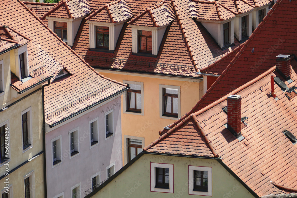 Panoramic view of Dresden Neustadt