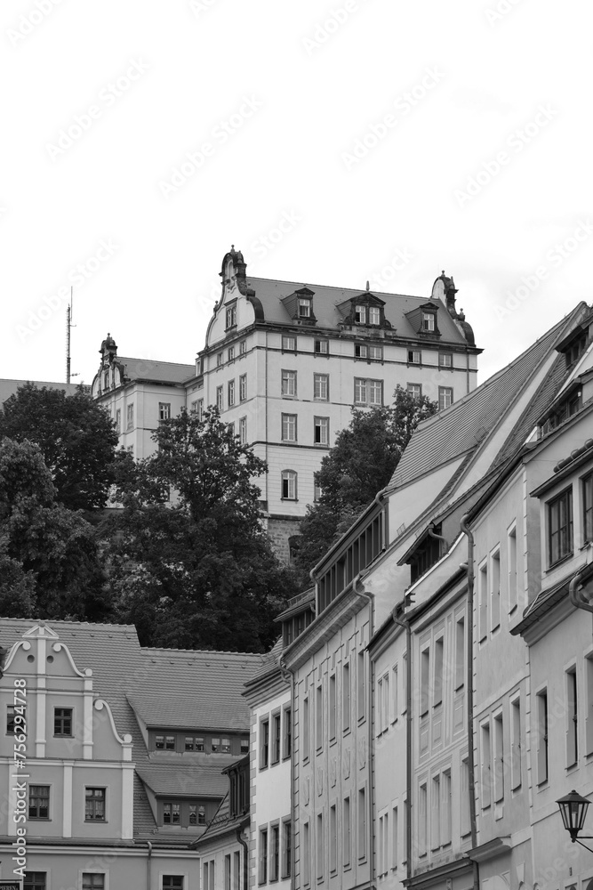 Obraz premium Historical buildings in Pirna old town, Germany