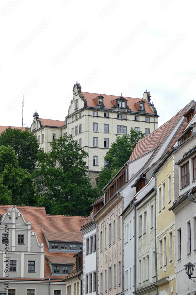 Historical buildings in Pirna old town, Germany