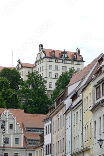 Historical buildings in Pirna old town, Germany